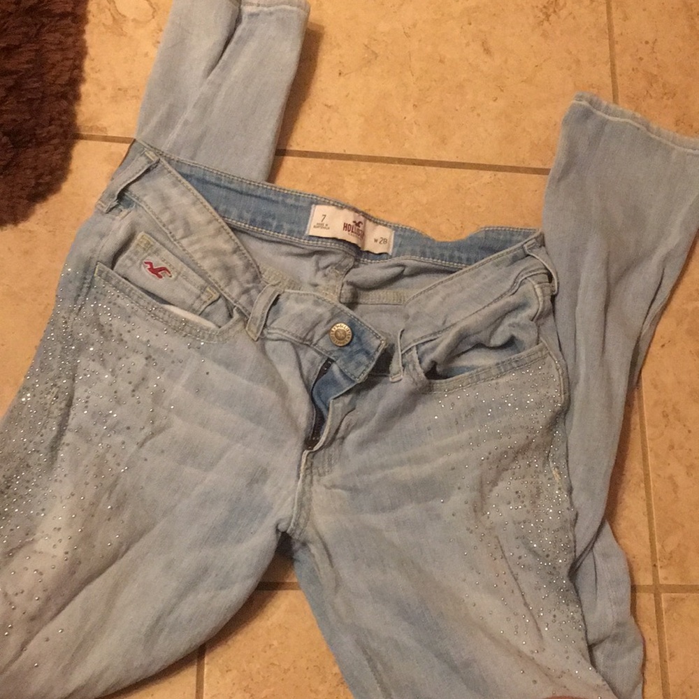Hollister glitter jeans
